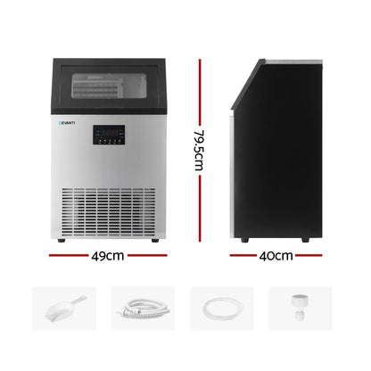 Devanti 45kg Ice Maker Commercial Machine-Appliances > Kitchen Appliances > Ice Makers-PEROZ Accessories