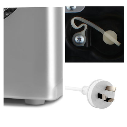 Devanti 12kg Ice Maker Machine Silver-Ice Makers-PEROZ Accessories