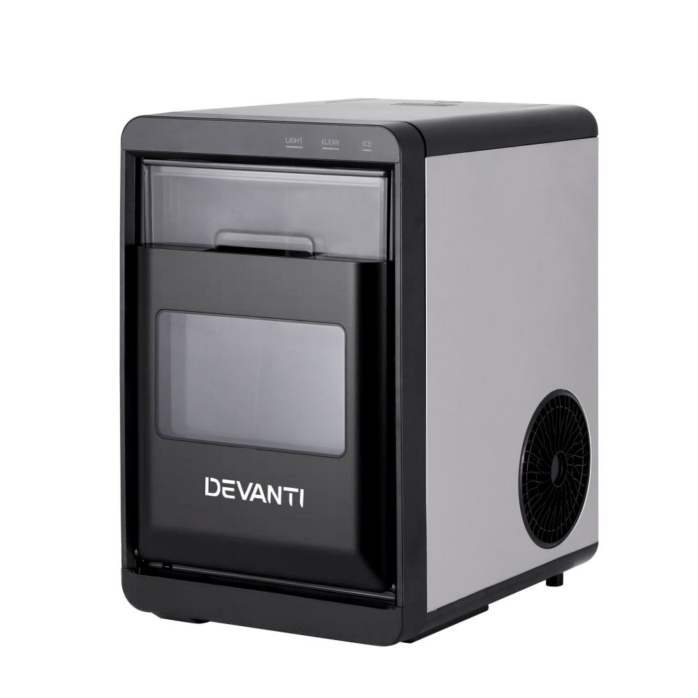 Devanti Ice Maker Machine 20kg Chewable Nugget Ice Countertop w/Self Cleaning-Appliances > Kitchen Appliances > Ice Makers-PEROZ Accessories