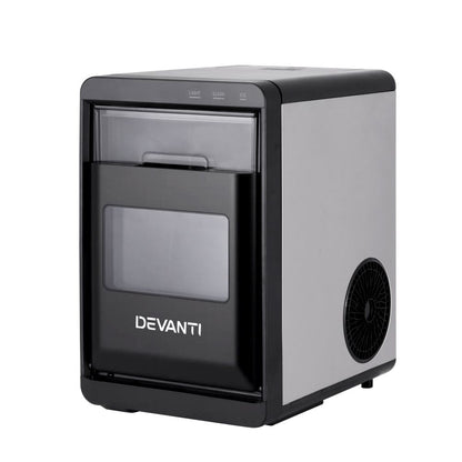 Devanti Ice Maker Machine 20kg Chewable Nugget Ice Countertop w/Self Cleaning-Appliances > Kitchen Appliances > Ice Makers-PEROZ Accessories