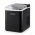 Devanti Ice Maker Machine Portable 12kg Countertop w/Self Cleaning 1.2L Black-Appliances > Kitchen Appliances > Ice Makers-PEROZ Accessories