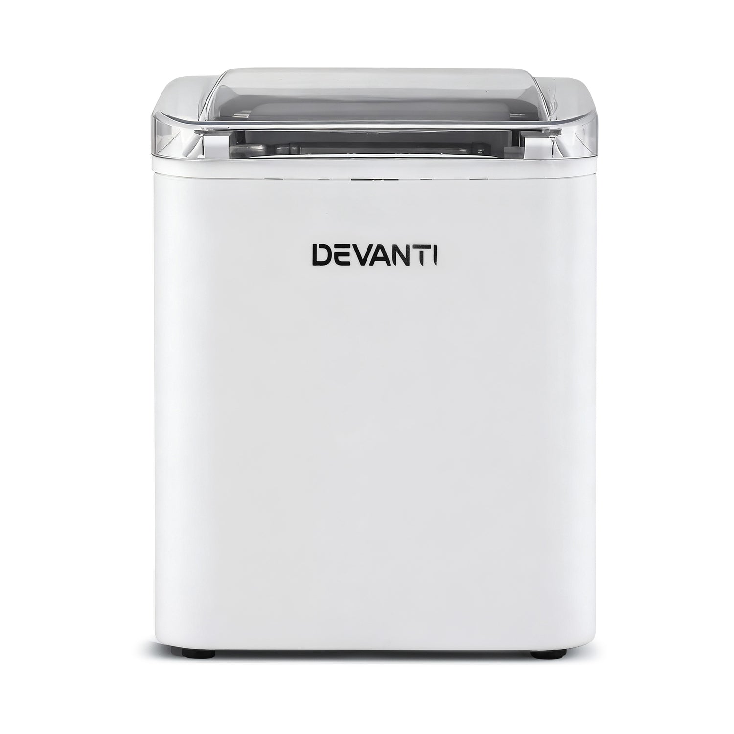 Devanti Ice Maker Machine Portable 12kg Countertop w/Self Cleaning 1.2L White-Appliances > Kitchen Appliances > Ice Makers-PEROZ Accessories