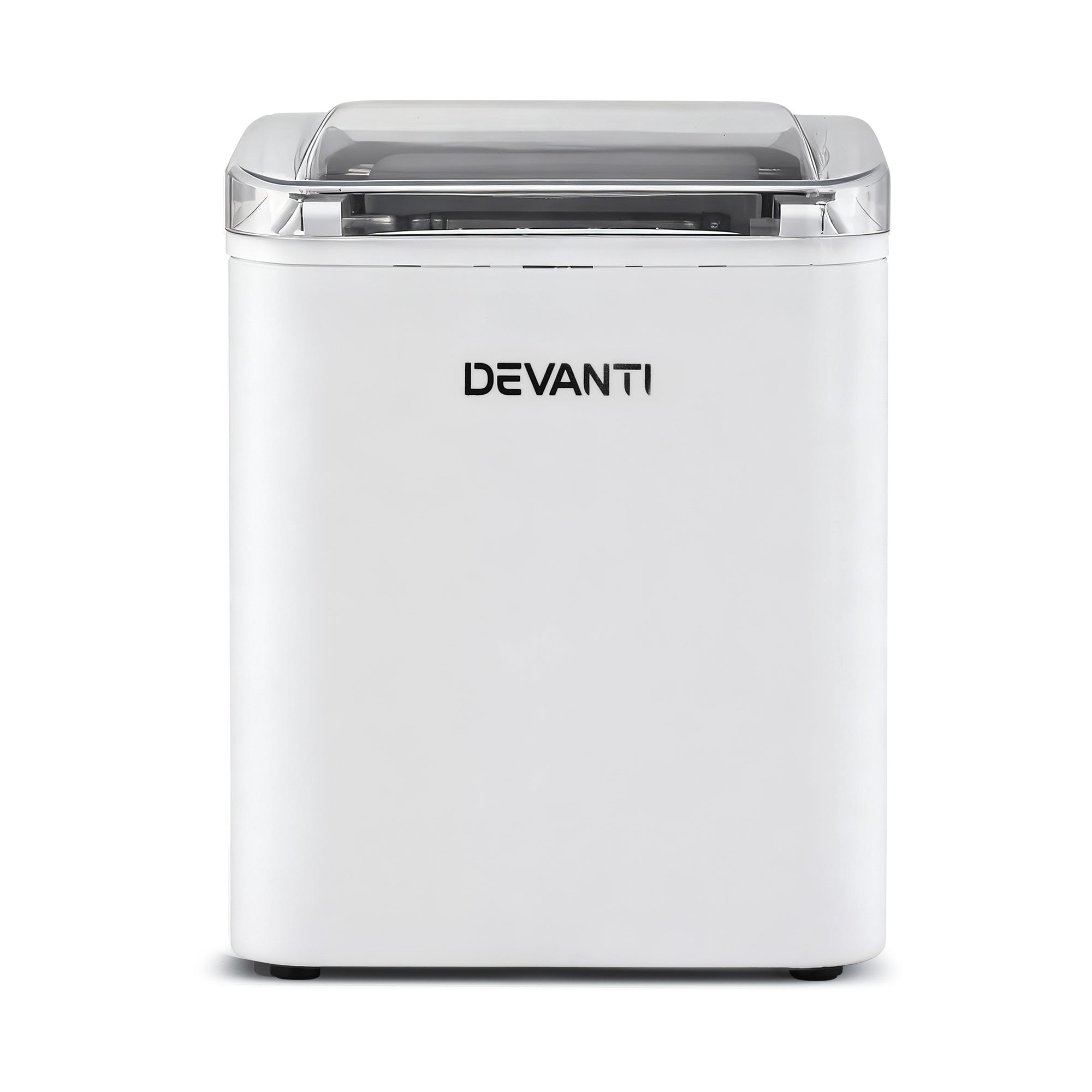 Devanti Ice Maker Machine Portable 12kg Countertop w/Self Cleaning 1.2L White-Appliances > Kitchen Appliances > Ice Makers-PEROZ Accessories