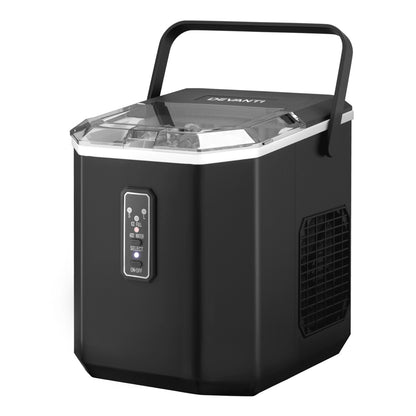 Devanti 12kg Ice Maker Machine 1.3L w/Scoop Holder Black-Appliances &gt; Kitchen Appliances &gt; Ice Makers-PEROZ Accessories
