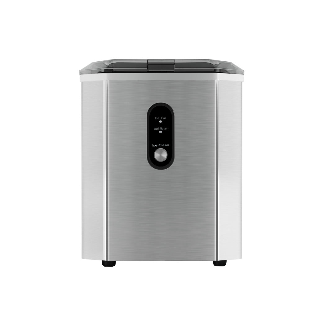 Devanti Portable Ice Maker Machine Ice Cube 12kg Bar Countertop Stainless Steel-Appliances &gt; Kitchen Appliances-PEROZ Accessories