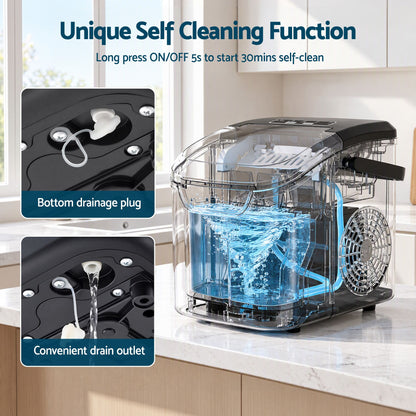 Devanti Ice Maker Ice Compact 12KG/24H Countertop Machine for Home