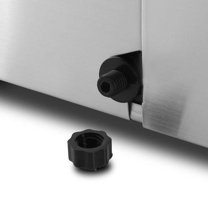 Devanti 3.2L Stainless Steel Portable Ice Cube Maker-Ice Makers-PEROZ Accessories
