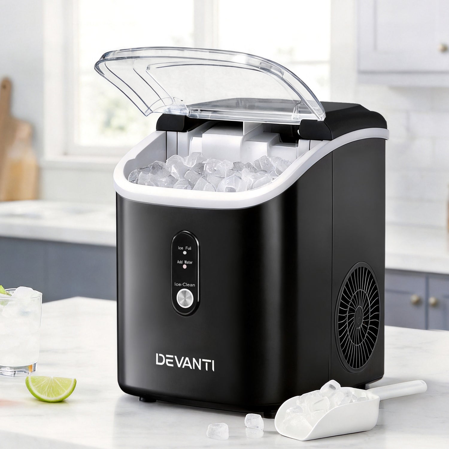 Devanti 15kg Nugget Ice Maker Machine-Appliances > Kitchen Appliances-PEROZ Accessories