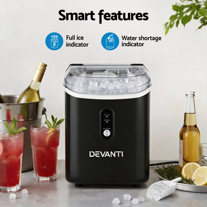 Devanti 15kg Nugget Ice Maker Machine-Appliances > Kitchen Appliances-PEROZ Accessories