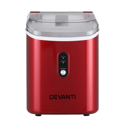 Devanti Ice Maker Machine 15kg Nugget Chewable Ice Cube-Appliances > Kitchen Appliances > Ice Makers-PEROZ Accessories