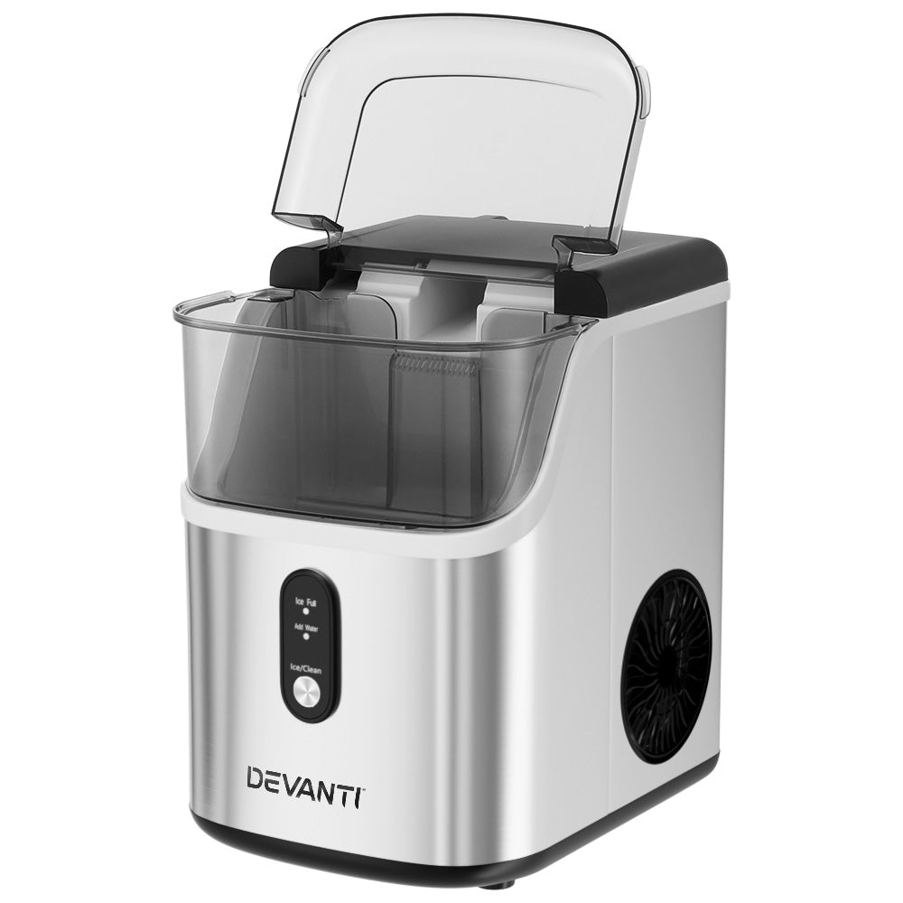 Devanti Ice Maker Machine 15kg Nugget Ice Cube-Appliances &gt; Kitchen Appliances &gt; Ice Makers-PEROZ Accessories