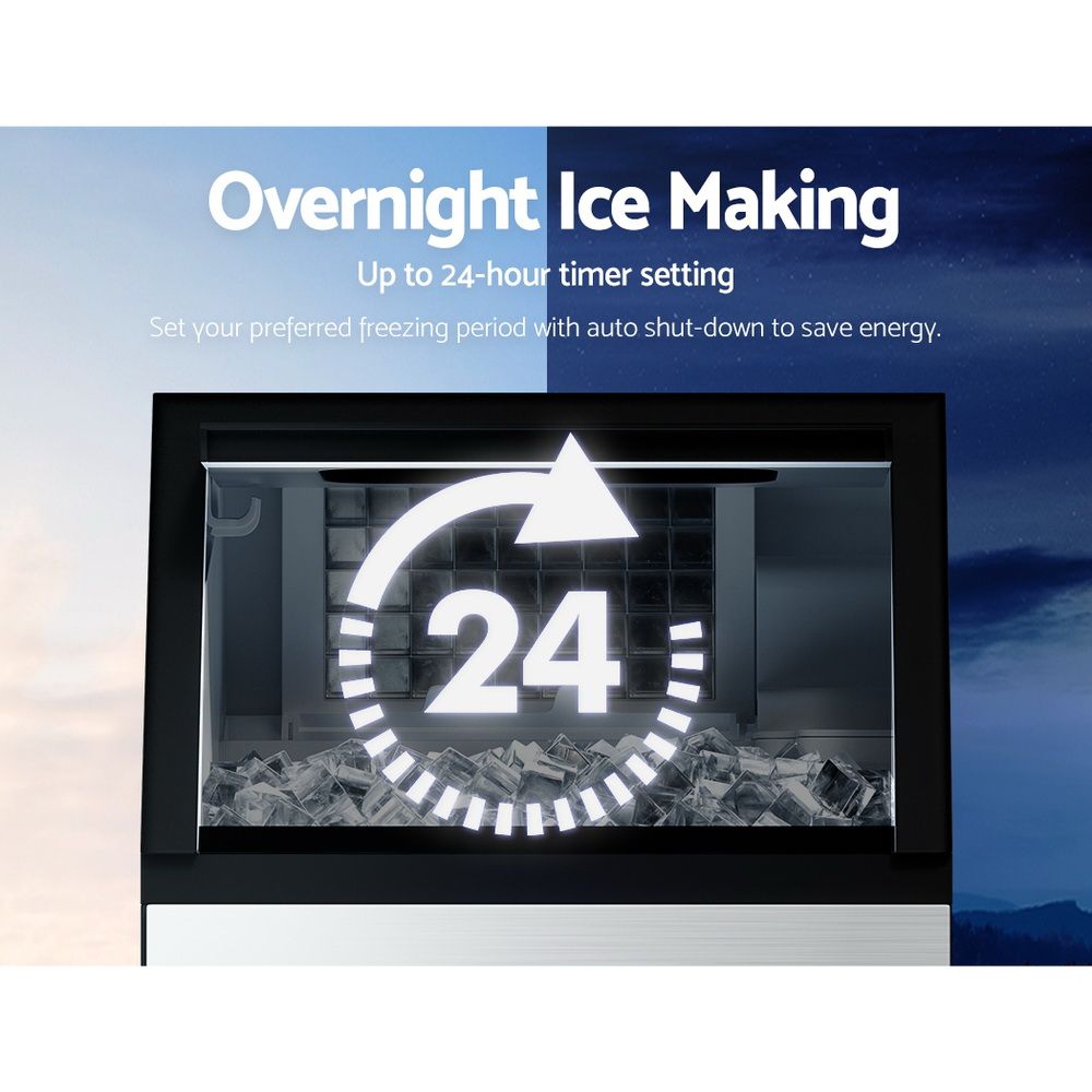 Devanti 45kg Commercial Ice Maker Machine-Appliances > Kitchen Appliances-PEROZ Accessories