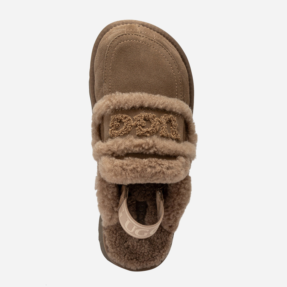 Ugg Violet Matelassé Shearling Platform Slipper (Detachable Feature)-Women Slippers-PEROZ Accessories