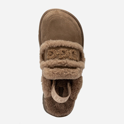Ugg Violet Matelassé Shearling Platform Slipper (Detachable Feature)-Women Slippers-PEROZ Accessories