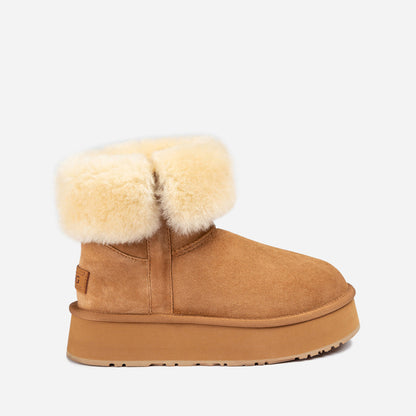 Ugg Classic Platform Buckle Mini Boots (4.5cm) (Water Resistant)-PEROZ Accessories