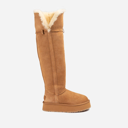 Ugg Classic Platform Buckle Tall Boots (Over The Knee)-PEROZ Accessories
