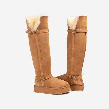 Ugg Classic Platform Buckle Tall Boots (Over The Knee)-PEROZ Accessories