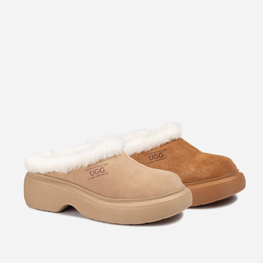 Ugg Shearling Heights Clog-LADIES UGG-PEROZ Accessories