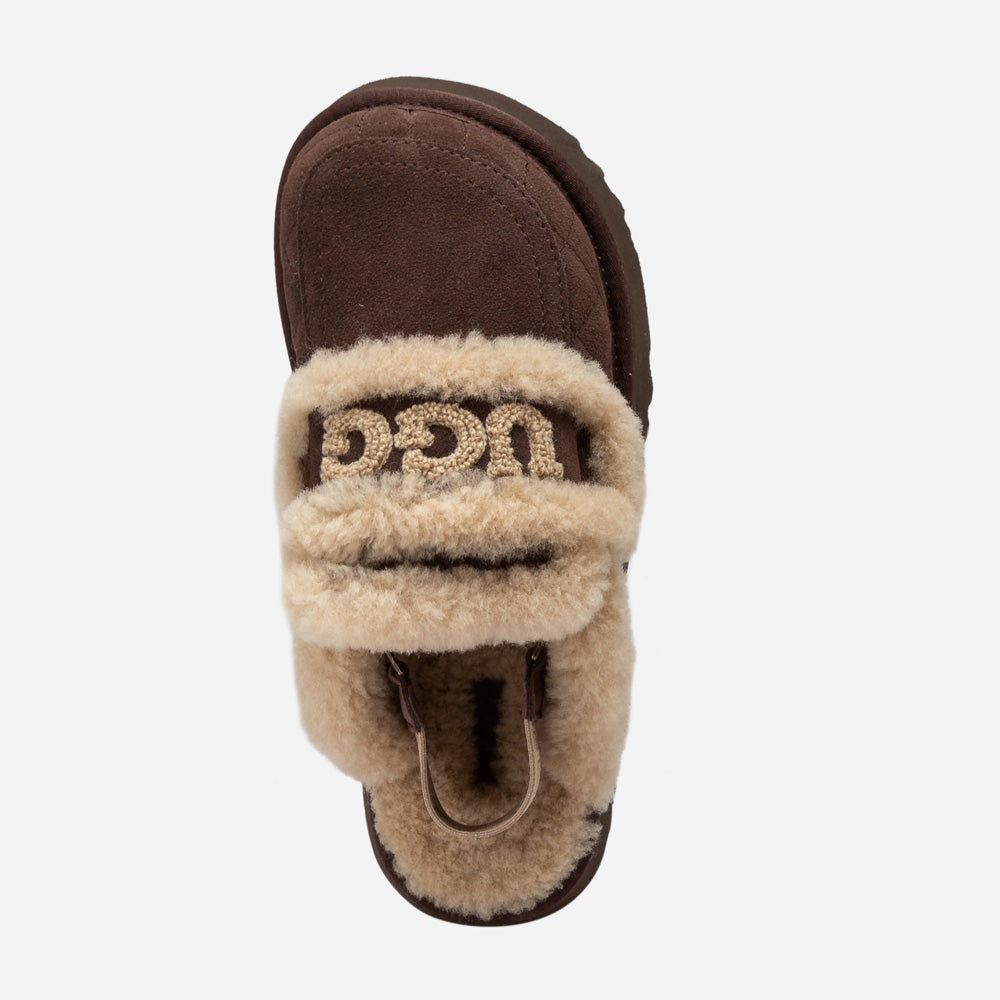 Ugg Violet Matelassé Shearling Platform Slipper (Detachable Feature)-Women Slippers-PEROZ Accessories