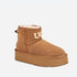 Ugg Classic Platform Knit Logo Mini Boots (Water Resistant)(4cm)-PEROZ Accessories