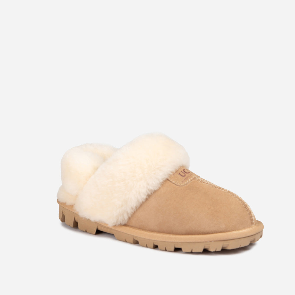 Ugg Coquette Slipper (Elastic Logo &amp; Wool Strap) (Detachable Feature)-PEROZ Accessories