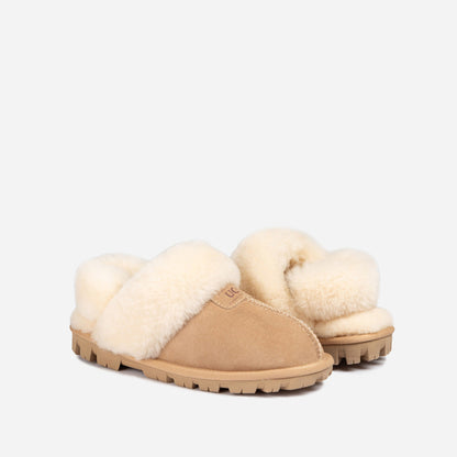 Ugg Coquette Slipper (Elastic Logo &amp; Wool Strap) (Detachable Feature)-PEROZ Accessories