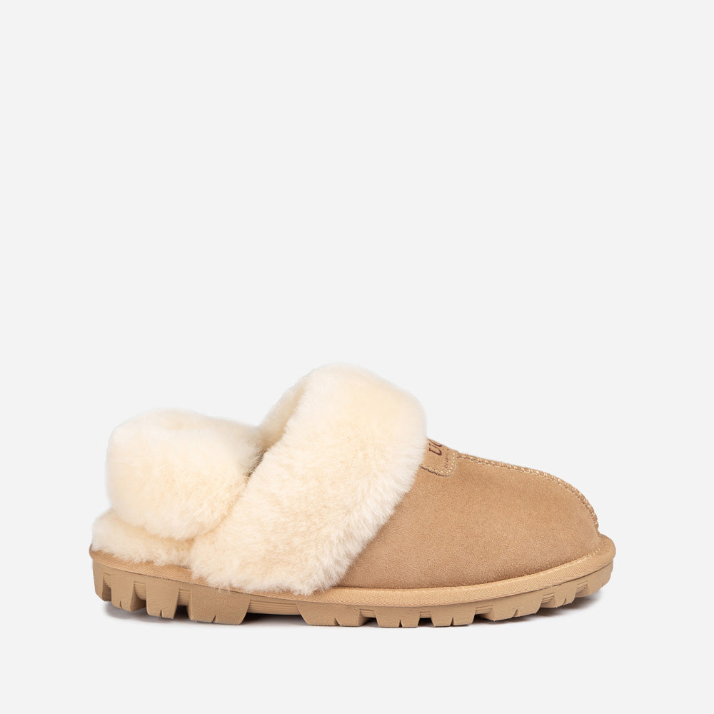 Ugg Coquette Slipper (Elastic Logo &amp; Wool Strap) (Detachable Feature)-PEROZ Accessories