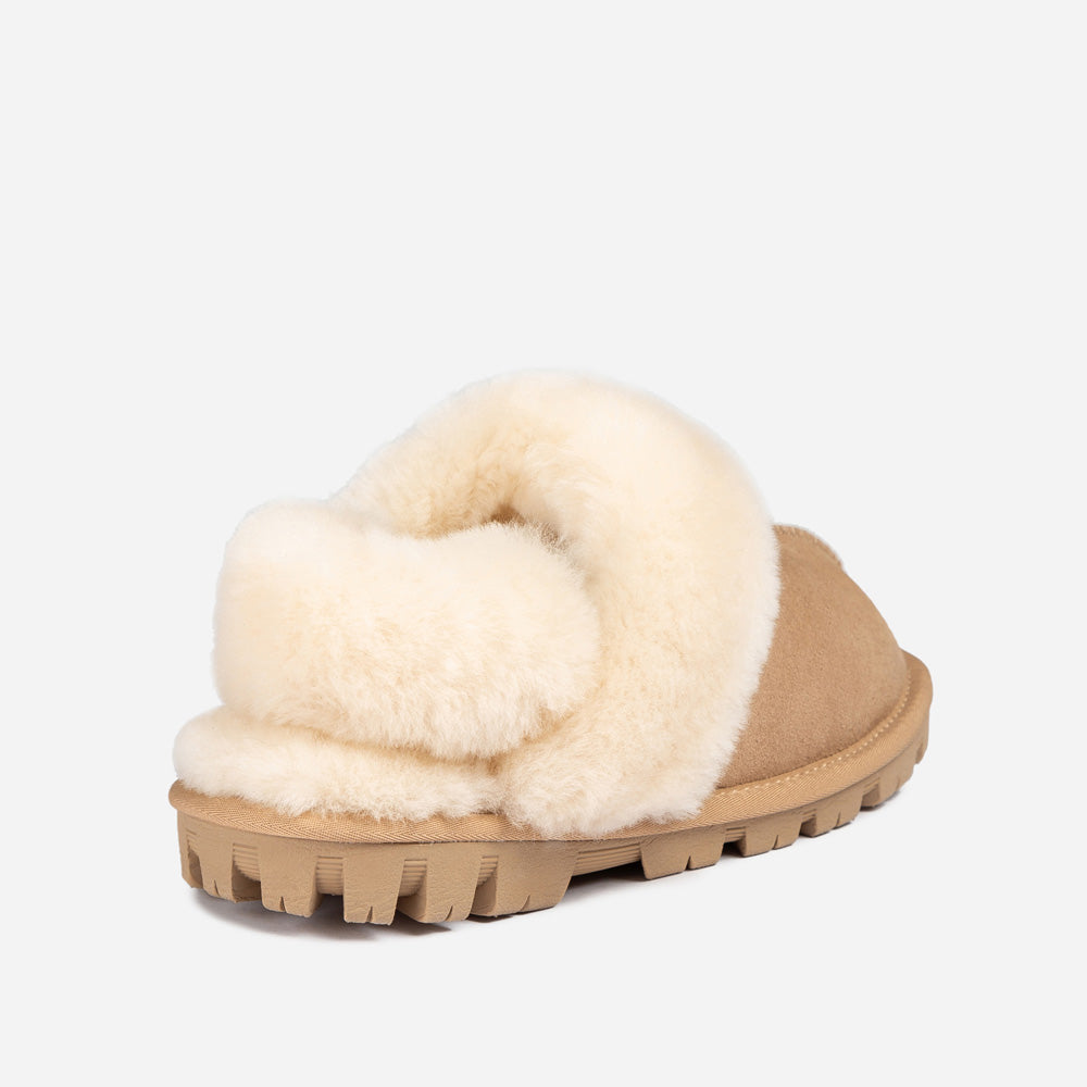Ugg Coquette Slipper (Elastic Logo &amp; Wool Strap) (Detachable Feature)-PEROZ Accessories