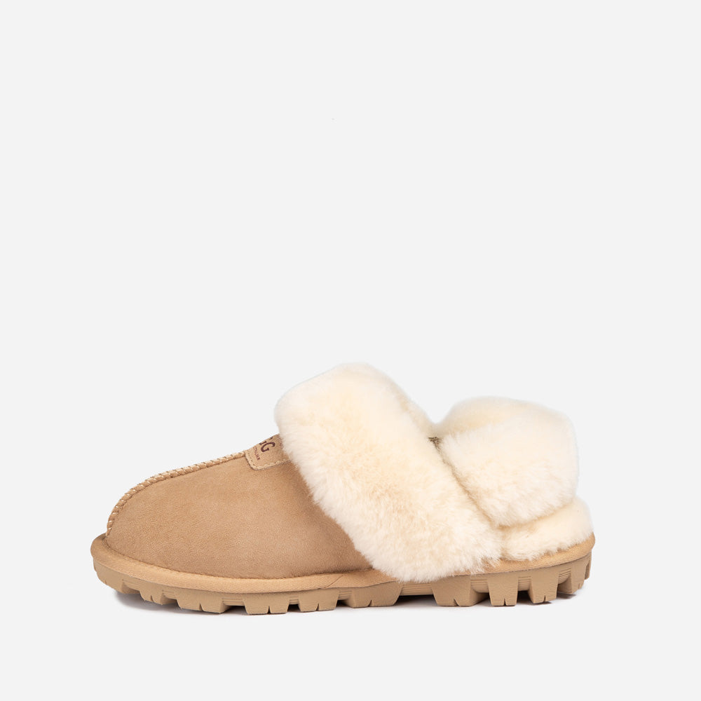 Ugg Coquette Slipper (Elastic Logo &amp; Wool Strap) (Detachable Feature)-PEROZ Accessories