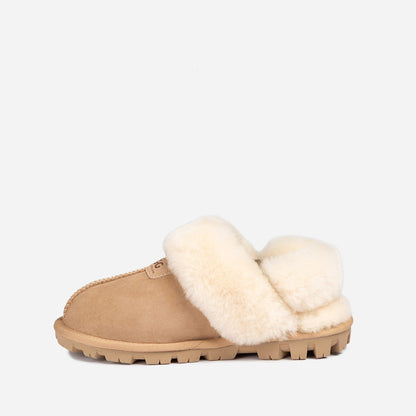 Ugg Coquette Slipper (Elastic Logo &amp; Wool Strap) (Detachable Feature)-PEROZ Accessories