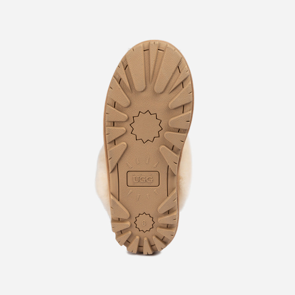 Ugg Coquette Slipper (Elastic Logo &amp; Wool Strap) (Detachable Feature)-PEROZ Accessories