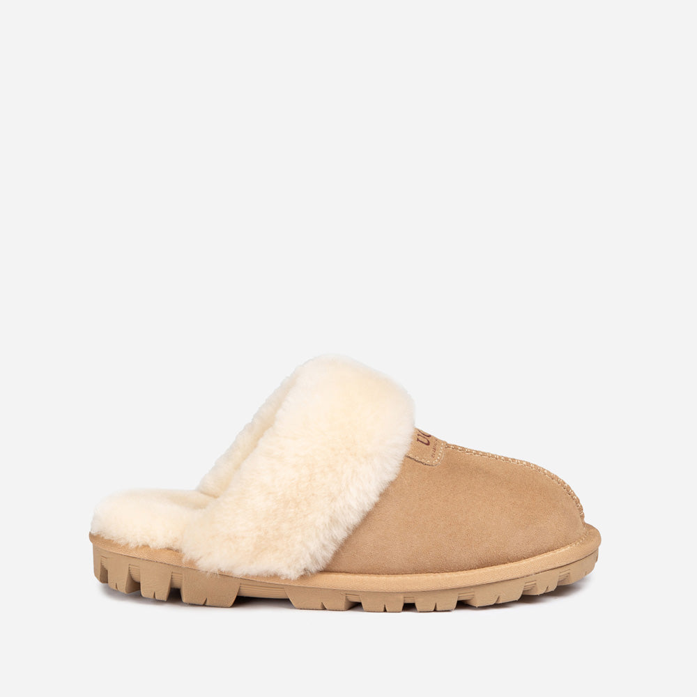 Ugg Coquette Slipper (Elastic Logo &amp; Wool Strap) (Detachable Feature)-PEROZ Accessories