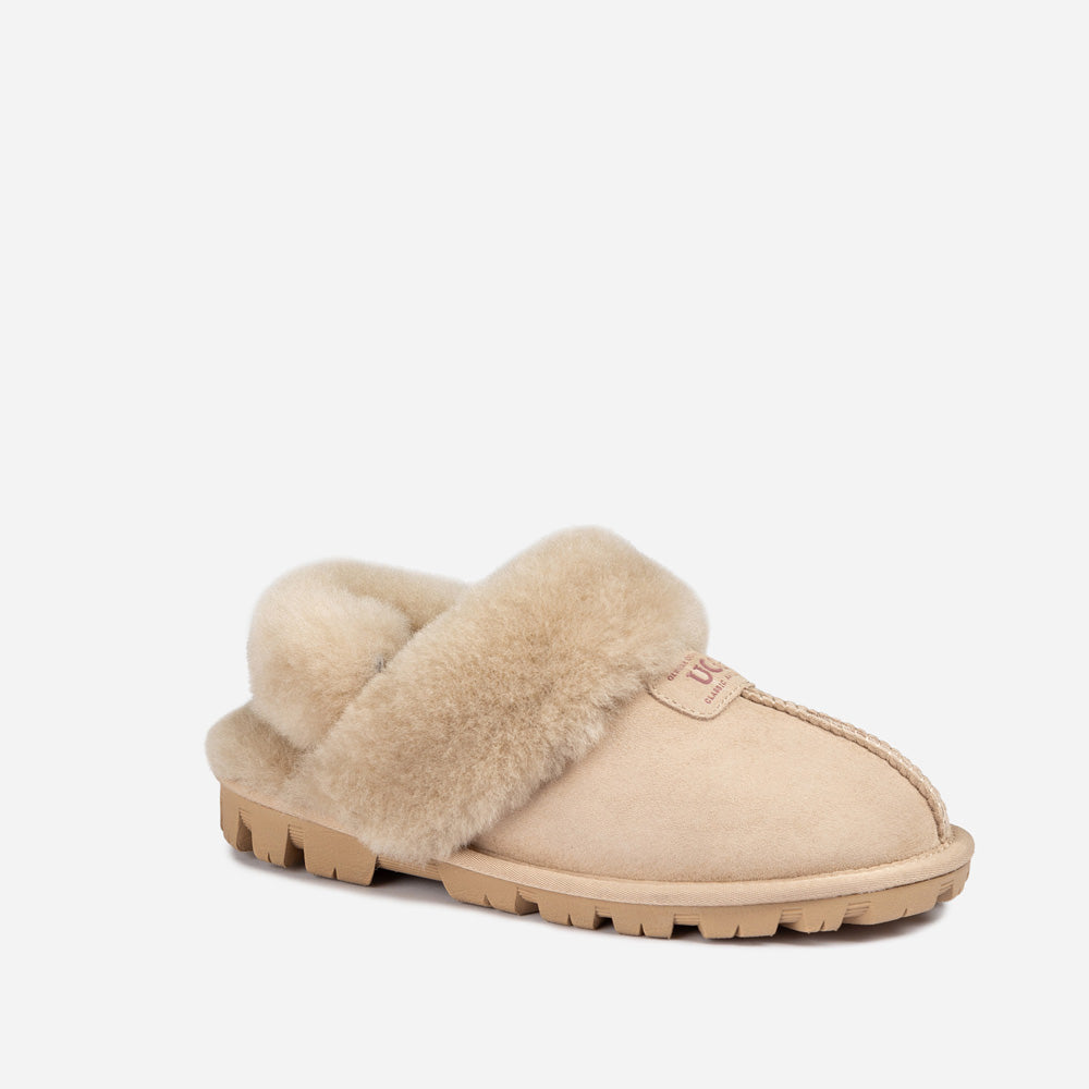 Ugg Coquette Slipper (Elastic Logo &amp; Wool Strap) (Detachable Feature)-PEROZ Accessories