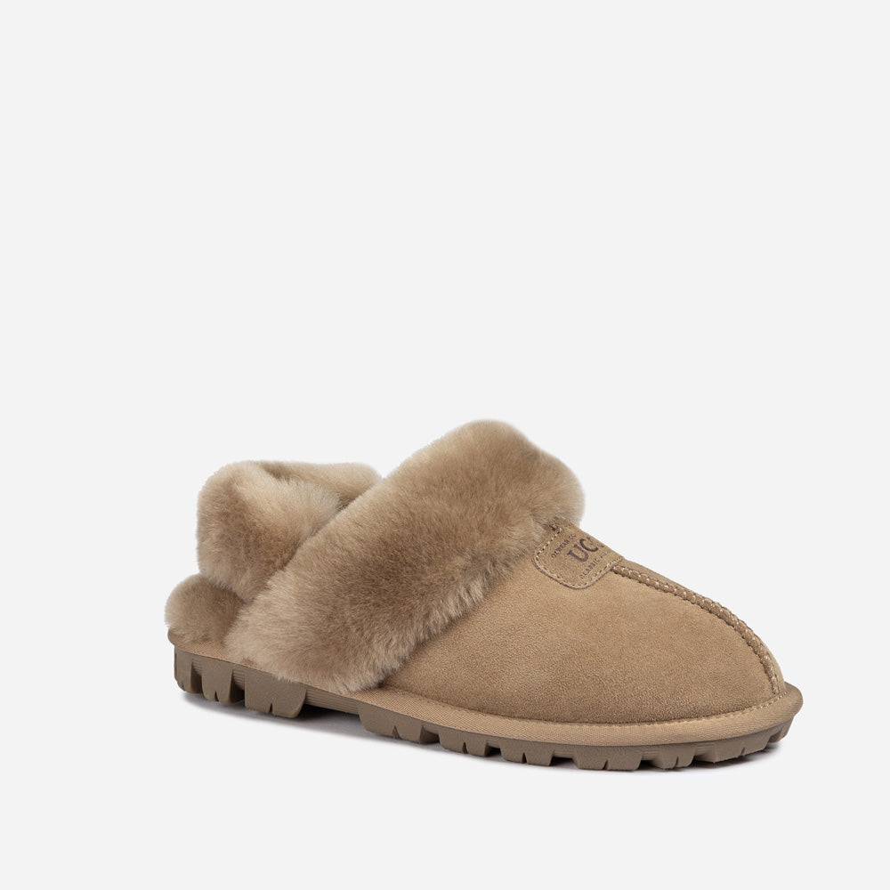 Ugg Coquette Slipper (Elastic Logo &amp; Wool Strap) (Detachable Feature)-PEROZ Accessories