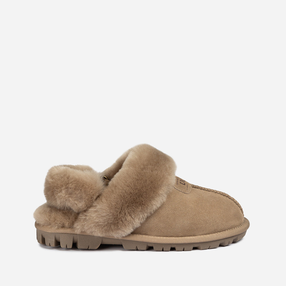 Ugg Coquette Slipper (Elastic Logo &amp; Wool Strap) (Detachable Feature)-PEROZ Accessories