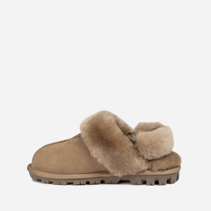 Ugg Coquette Slipper (Elastic Logo &amp; Wool Strap) (Detachable Feature)-PEROZ Accessories