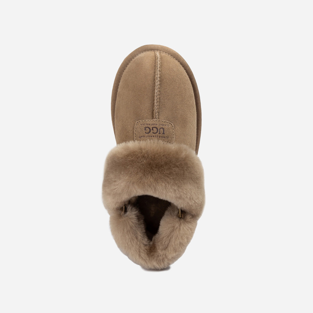 Ugg Coquette Slipper (Elastic Logo &amp; Wool Strap) (Detachable Feature)-PEROZ Accessories