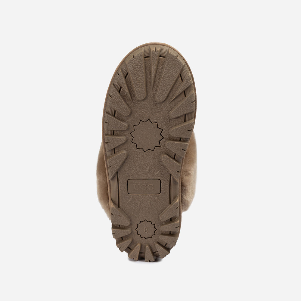 Ugg Coquette Slipper (Elastic Logo &amp; Wool Strap) (Detachable Feature)-PEROZ Accessories