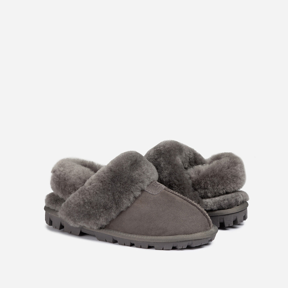 Ugg Coquette Slipper (Elastic Logo &amp; Wool Strap) (Detachable Feature)-PEROZ Accessories