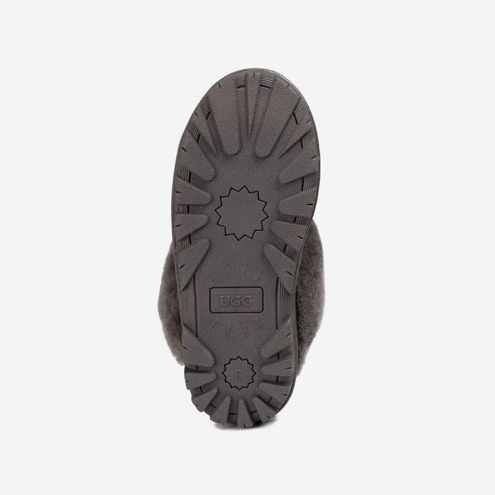 Ugg Coquette Slipper (Elastic Logo &amp; Wool Strap) (Detachable Feature)-PEROZ Accessories