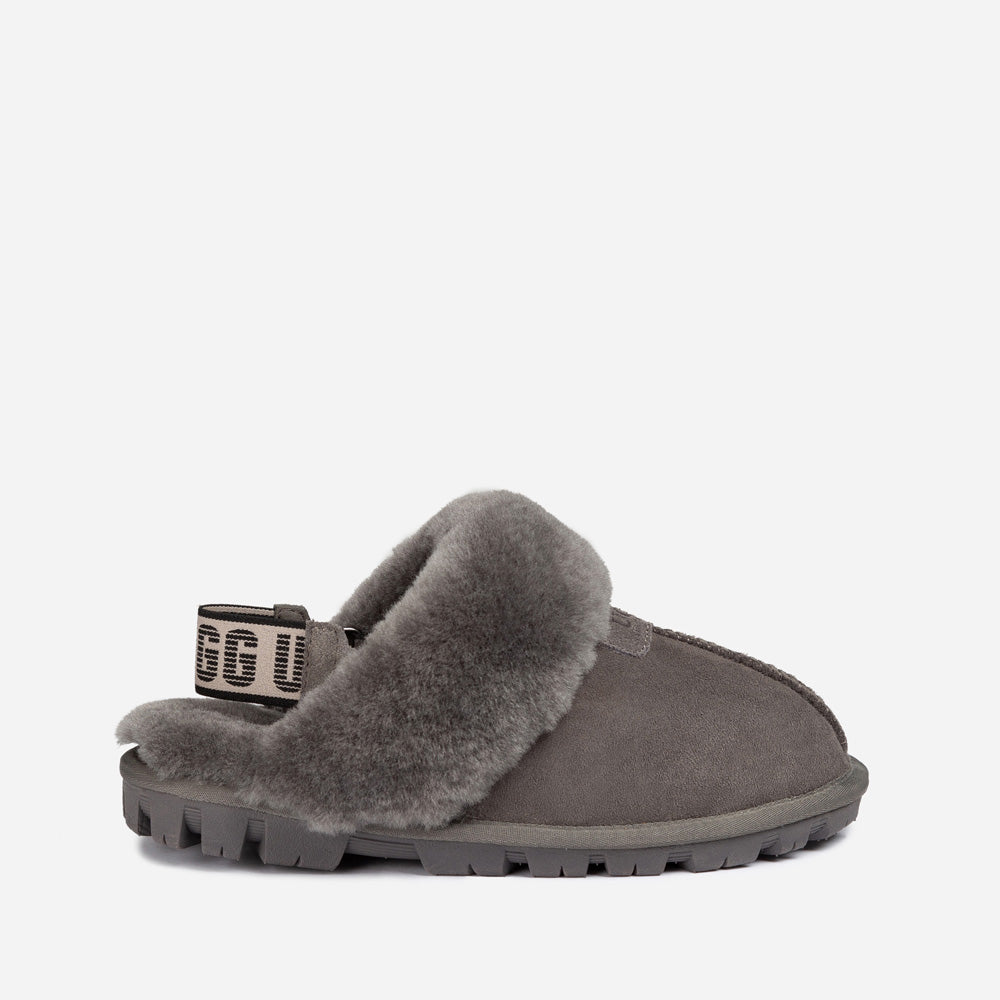 Ugg Coquette Slipper (Elastic Logo &amp; Wool Strap) (Detachable Feature)-PEROZ Accessories