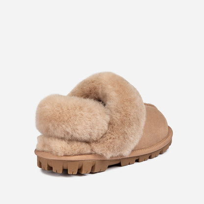 Ugg Coquette Slipper (Elastic Logo &amp; Wool Strap) (Detachable Feature)-PEROZ Accessories