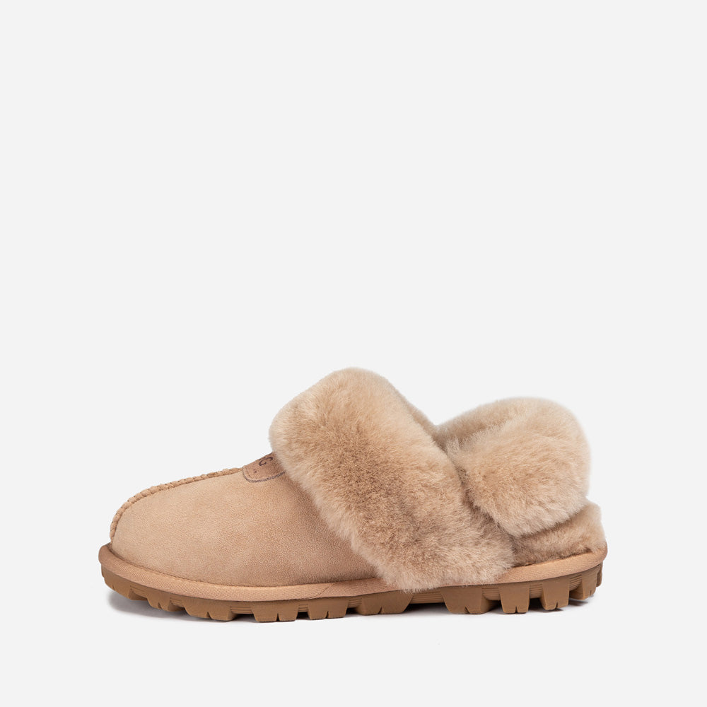 Ugg Coquette Slipper (Elastic Logo &amp; Wool Strap) (Detachable Feature)-PEROZ Accessories