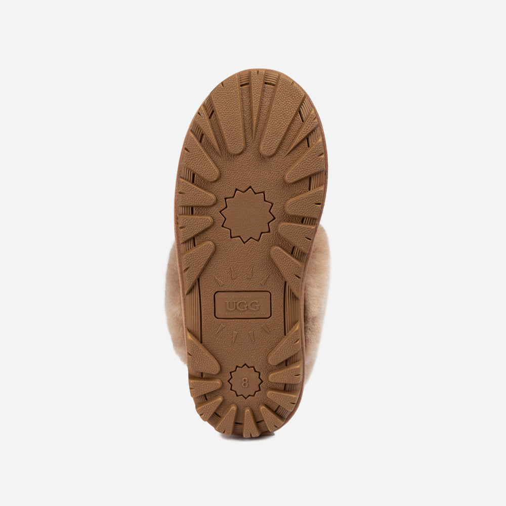 Ugg Coquette Slipper (Elastic Logo &amp; Wool Strap) (Detachable Feature)-PEROZ Accessories