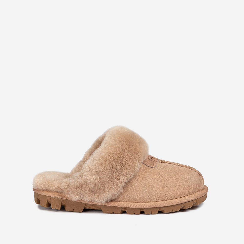 Ugg Coquette Slipper (Elastic Logo &amp; Wool Strap) (Detachable Feature)-PEROZ Accessories
