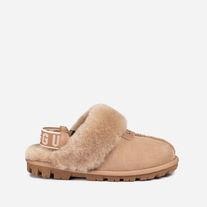 Ugg Coquette Slipper (Elastic Logo &amp; Wool Strap) (Detachable Feature)-PEROZ Accessories