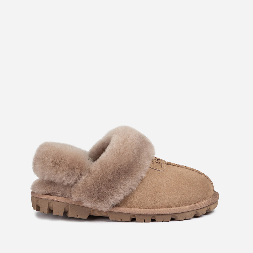 Ugg Coquette Slipper (Elastic Logo &amp; Wool Strap) (Detachable Feature)-PEROZ Accessories