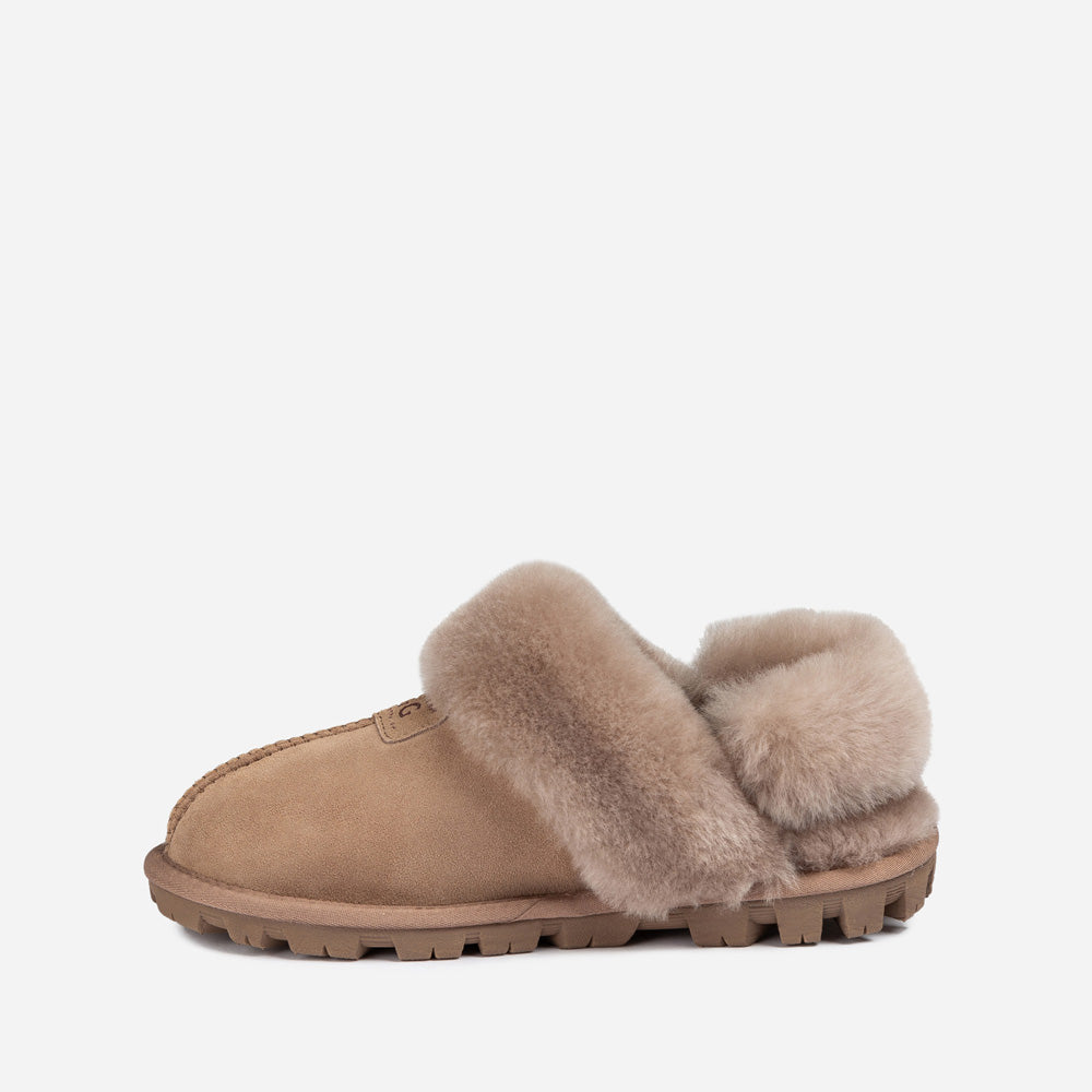 Ugg Coquette Slipper (Elastic Logo &amp; Wool Strap) (Detachable Feature)-PEROZ Accessories