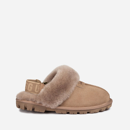 Ugg Coquette Slipper (Elastic Logo &amp; Wool Strap) (Detachable Feature)-PEROZ Accessories