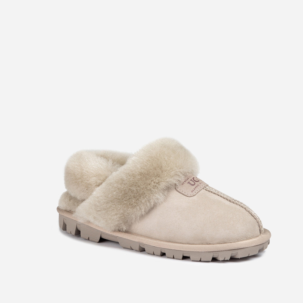 Ugg Coquette Slipper (Elastic Logo &amp; Wool Strap) (Detachable Feature)-PEROZ Accessories